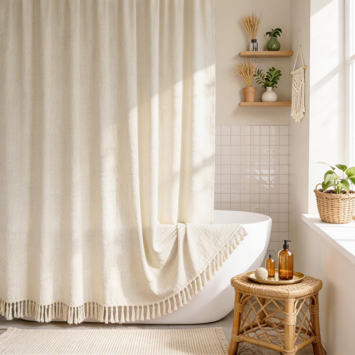 Linen Shower Curtain