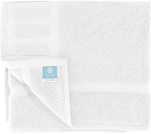 White Classic Luxury Bath Mat Floor Towel Set of 6-20x30 Inch, Absorbent Cotton Hotel Spa Shower/Bathtub Mats