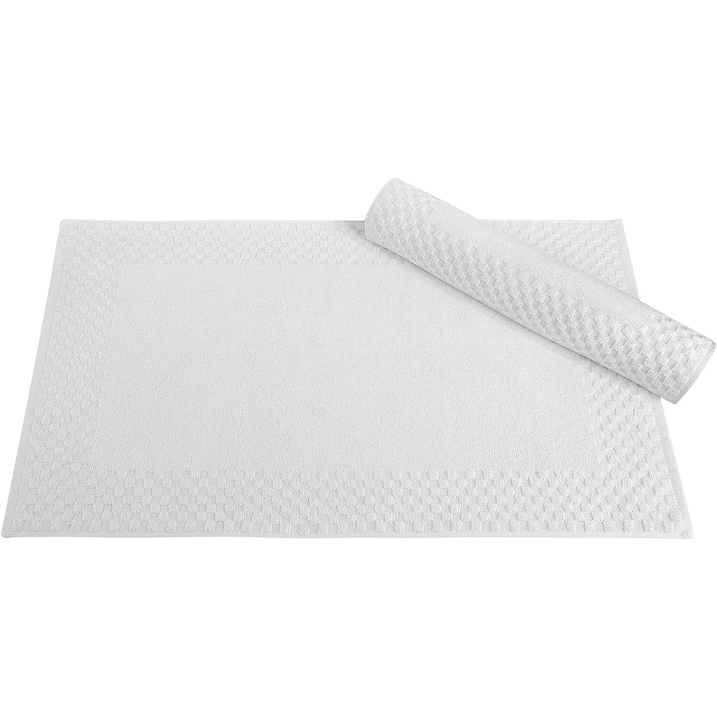 Classic Turkish Towels CTT - 2 Piece Bathroom Rugs Set, 100% Cotton Bath Mats, Non-Slip, Comfy & Highly Absorbent Bathroom Floor Mats, Machine Washable | 20"x34" (Almond)