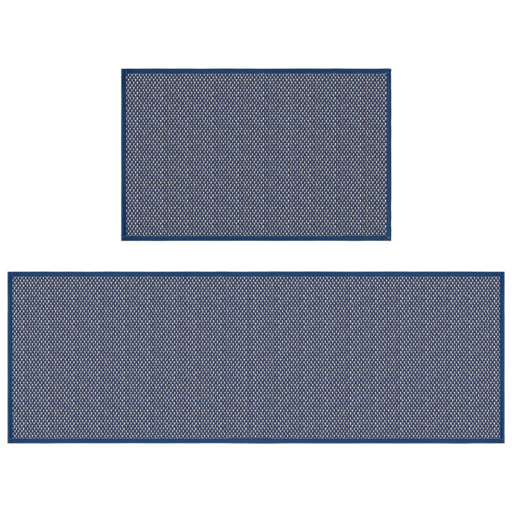 Artoid Mode Washable Non Slip Kitchen Rugs and Mats Set of 2, Rubber Backing Absorbent Kitchen Mats for Floor Front of Sink - 17x29 and 17x47 Inch