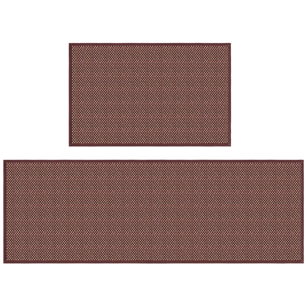 Artoid Mode Washable Non Slip Kitchen Rugs and Mats Set of 2, Rubber Backing Absorbent Kitchen Mats for Floor Front of Sink - 17x29 and 17x47 Inch