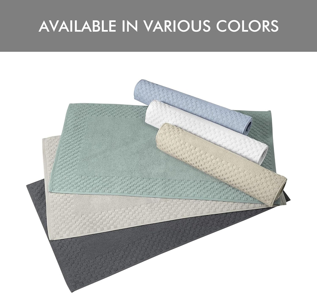 Classic Turkish Towels CTT - 2 Piece Bathroom Rugs Set, 100% Cotton Bath Mats, Non-Slip, Comfy & Highly Absorbent Bathroom Floor Mats, Machine Washable | 20"x34" (Almond)