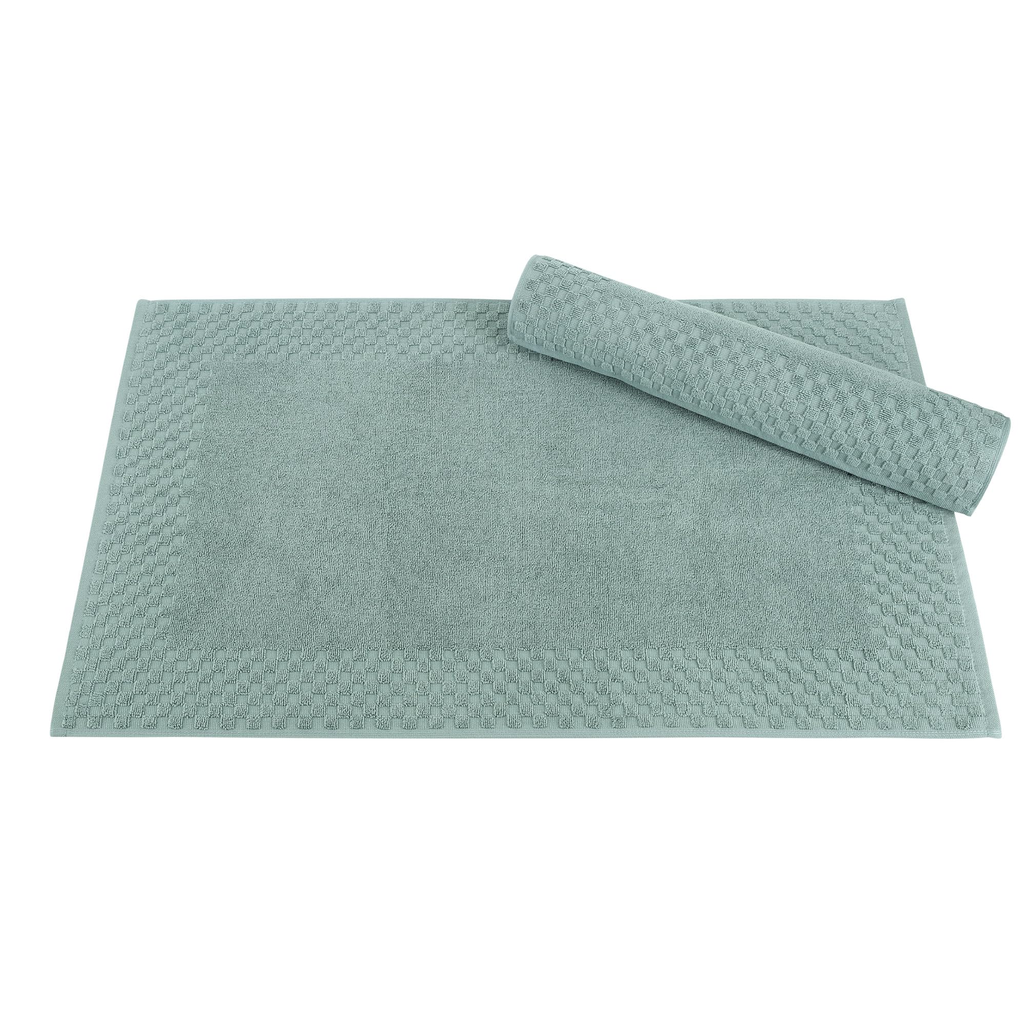 Classic Turkish Towels CTT - 2 Piece Bathroom Rugs Set, 100% Cotton Bath Mats, Non-Slip, Comfy & Highly Absorbent Bathroom Floor Mats, Machine Washable | 20"x34" (Almond)